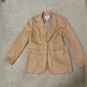 Lord and Taylor Brown Blazer Jacket